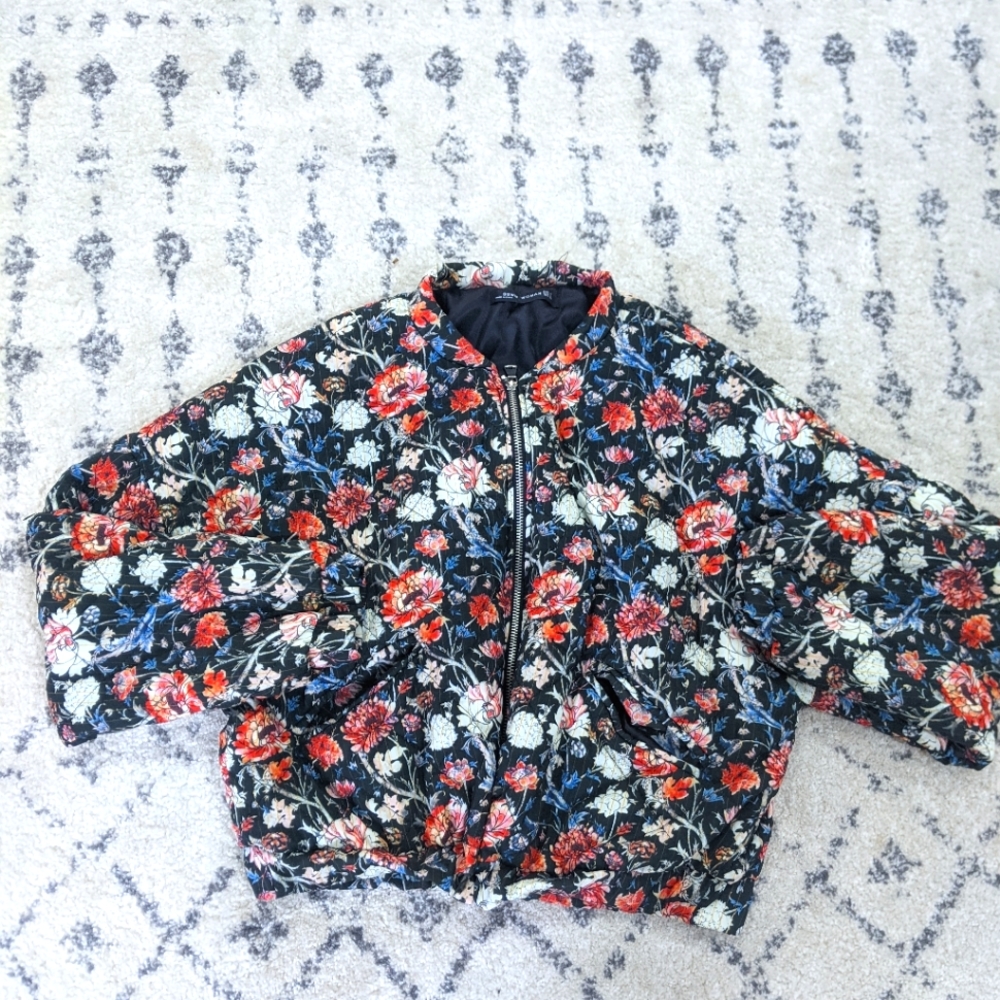 Quilted Floral Lightweight Jacket